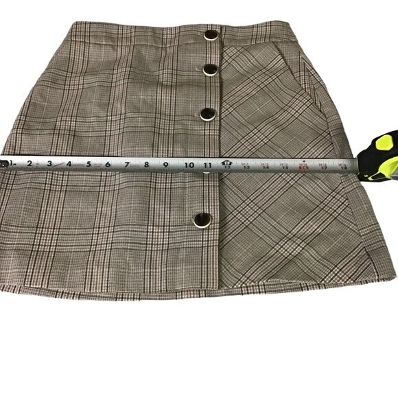 Formal office E.Land button up short pattern zip up mini skirt - Picture 8 of 8